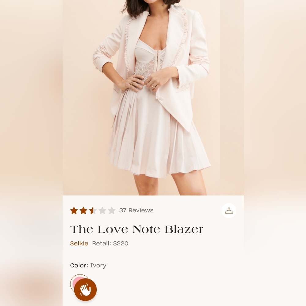 Size 3x Selkie The Love Note blazer